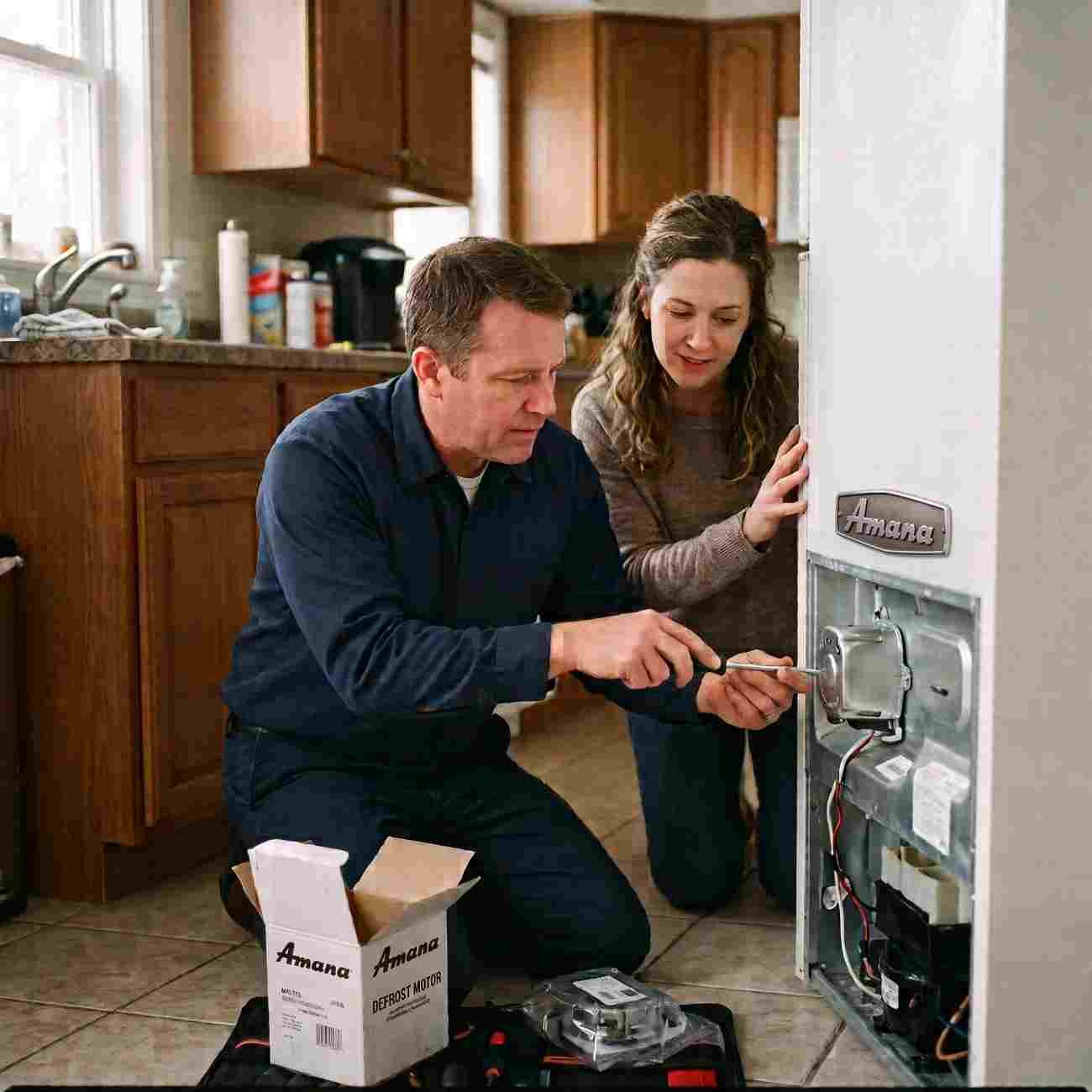 Genuine Amana refrigerator replacement parts used by Sydney Appliance Services