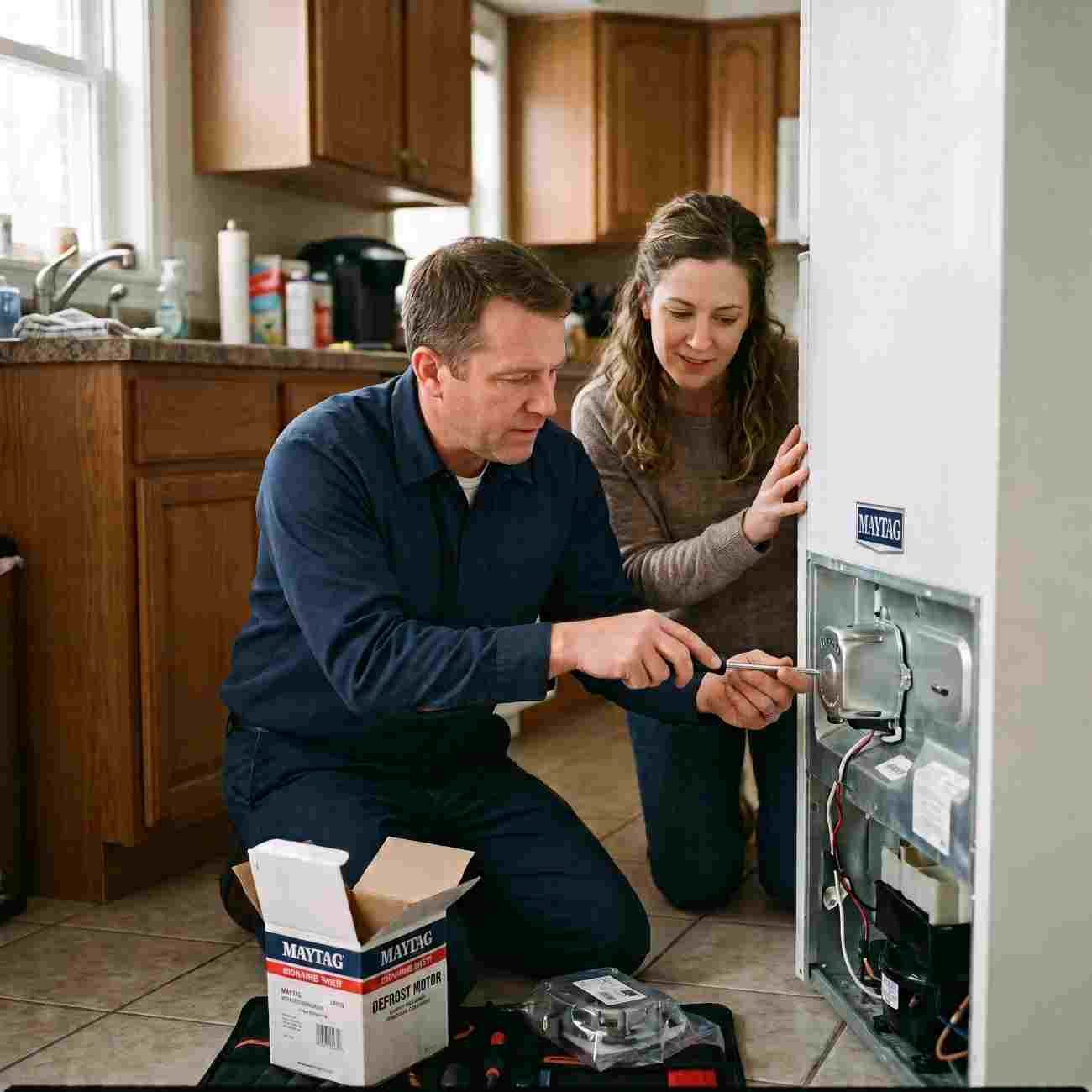 Genuine Maytag refrigerator replacement parts used by Sydney Appliance Services